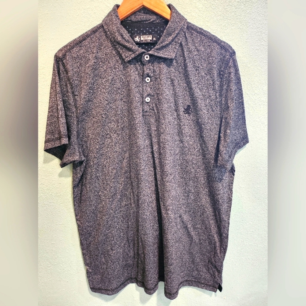 Rugby University Polo Black XL